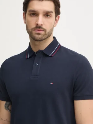 Tommy Hilfiger polo męski kolor granatowy gładki MW0MW38459