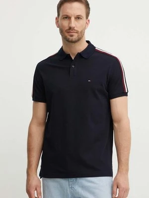 Tommy Hilfiger polo męski kolor granatowy z aplikacją MW0MW35616