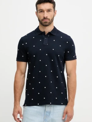 Tommy Hilfiger polo męski kolor granatowy z aplikacją MW0MW39835