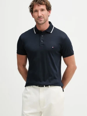Tommy Hilfiger polo męskie bawełniane granatowy