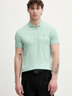 Tommy Hilfiger polo męskie bawełniane zielony