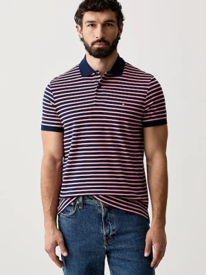 Tommy Hilfiger polo męskie bawełniane granatowy
