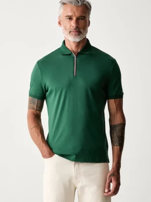 Tommy Hilfiger polo męskie bawełniane zielony