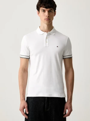 Tommy Hilfiger polo męskie bawełniane biały