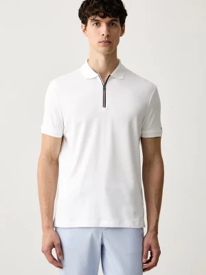 Tommy Hilfiger polo męskie bawełniane biały