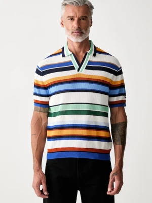 Tommy Hilfiger polo męskie z bawełną biały