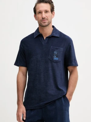 Tommy Hilfiger polo męskie z bawełną SUMMER granatowy