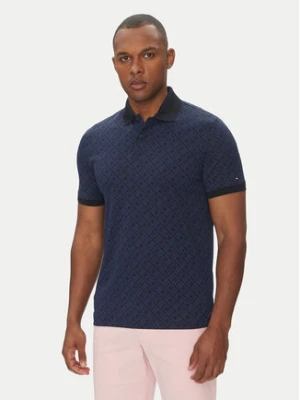 Tommy Hilfiger Polo Monogram MW0MW39218 Granatowy Regular Fit