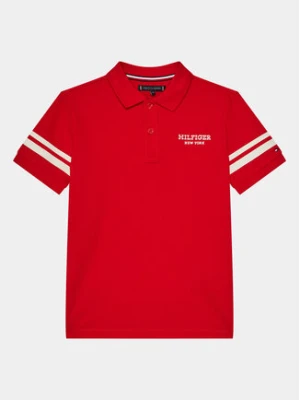Tommy Hilfiger Polo Monotype KB0KB08882 D Czerwony Regular Fit