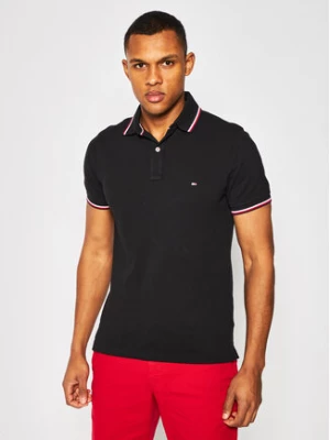 Tommy Hilfiger Polo MW0MW13080 Czarny Slim Fit