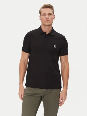 Tommy Hilfiger Polo MW0MW33167 Czarny Regular Fit