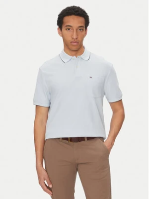 Tommy Hilfiger Polo MW0MW38457 Błękitny Classic Fit