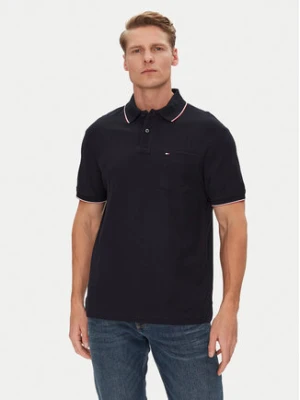 Tommy Hilfiger Polo MW0MW38457 Granatowy Classic Fit