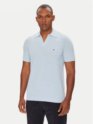 Tommy Hilfiger Polo MW0MW39531 Błękitny Regular Fit