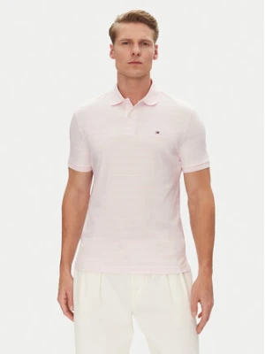 Tommy Hilfiger Polo MW0MW39994 Różowy Regular Fit