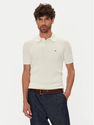 Tommy Hilfiger Polo MW0MW40701 Beżowy Regular Fit