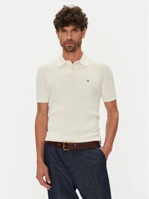 Tommy Hilfiger Polo MW0MW40701 Beżowy Regular Fit