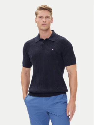 Tommy Hilfiger Polo MW0MW40701 Granatowy Regular Fit