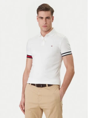 Tommy Hilfiger Polo MW0MW42743 Biały Slim Fit