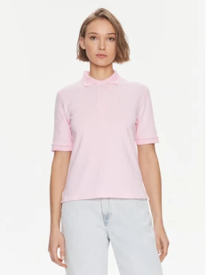 Tommy Hilfiger Polo Openwork WW0WW37901 Różowy Regular Fit