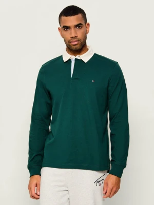 Tommy Hilfiger Polo | Regular Fit butelkowa zieleń