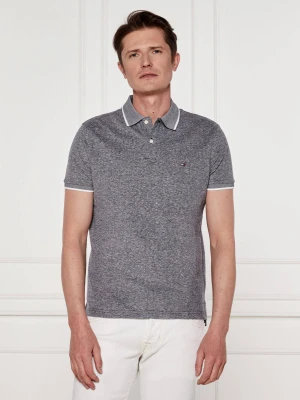 Tommy Hilfiger Polo | Regular Fit | z dodatkiem lnu granatowy