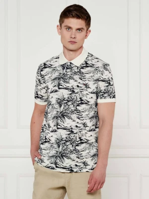 Tommy Hilfiger Polo | Regular Fit | z dodatkiem lnu ecru