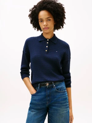 Tommy Hilfiger Polo | Relaxed fit granatowy