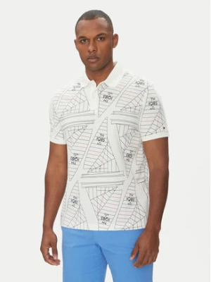 Tommy Hilfiger Polo Sailing MW0MW39309 Écru Regular Fit Kremowy