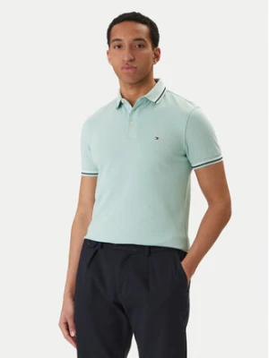 Tommy Hilfiger Polo Seasonal MW0MW39993 Zielony Slim Fit