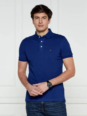 Tommy Hilfiger Polo | Slim Fit | pique niebieski