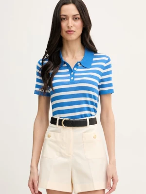 Tommy Hilfiger polo swetrowe damskie z dodatkiem jedwabiu