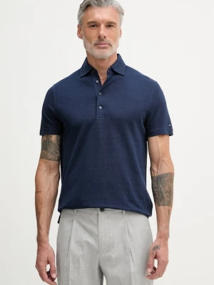 Tommy Hilfiger polo swetrowe męskie z lnem NEW YORK