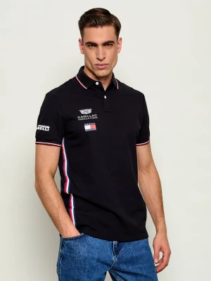 Tommy Hilfiger Polo Team Replica |Tommy Hilfiger x Cadillac Formula 1 | Regular Fit czarny