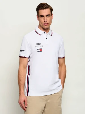 Tommy Hilfiger Polo Tommy Hilfiger x Cadillac Formula 1 Team Replica | Regular Fit biały