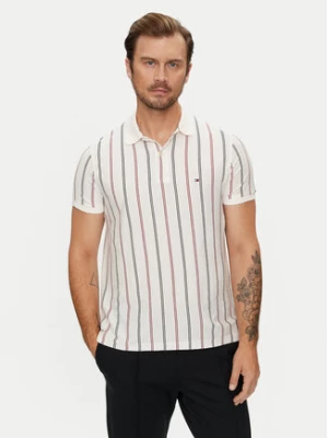 Tommy Hilfiger Polo Vertical MW0MW35627 Beżowy Regular Fit