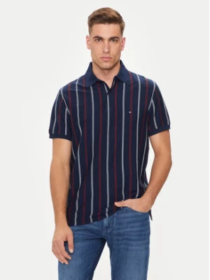 Tommy Hilfiger Polo Vertical MW0MW35627 Granatowy Regular Fit