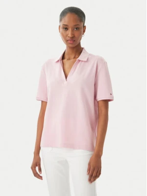 Tommy Hilfiger Polo WW0WW48720 Różowy jasny Relaxed Fit