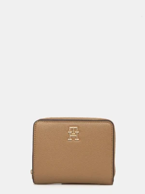 Tommy Hilfiger portfel damski kolor beżowy AW0AW16917