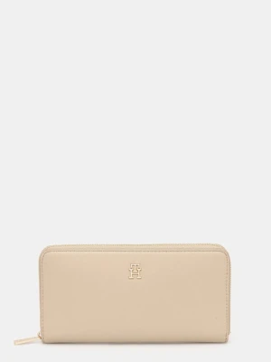 Tommy Hilfiger portfel damski kolor beżowy AW0AW17744