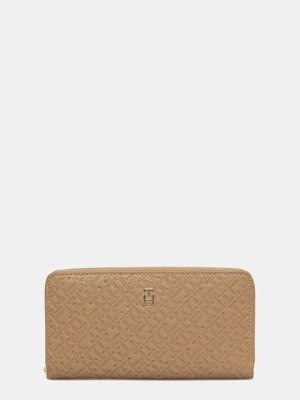 Tommy Hilfiger portfel damski kolor beżowy AW0AW17955