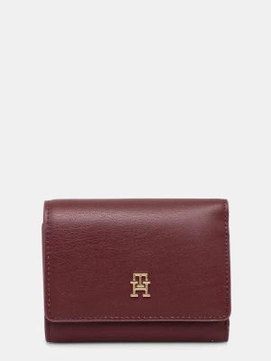 Tommy Hilfiger portfel damski kolor bordowy AW0AW17737