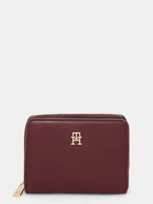 Tommy Hilfiger portfel damski kolor bordowy AW0AW17742