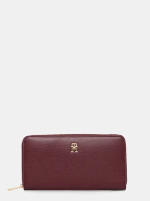 Tommy Hilfiger portfel damski kolor bordowy AW0AW17744