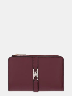 Tommy Hilfiger portfel damski kolor bordowy AW0AW17752