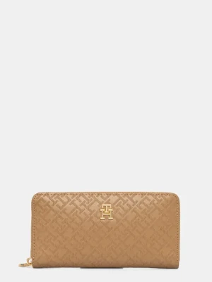 Tommy Hilfiger portfel damski kolor brązowy AW0AW17258