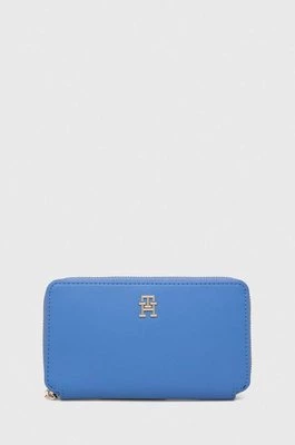 Tommy Hilfiger portfel damski kolor niebieski AW0AW16009