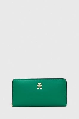 Tommy Hilfiger portfel damski kolor zielony AW0AW16094