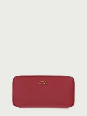 Tommy Hilfiger portfel damski skórzany bordowy