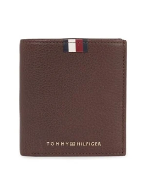 Tommy Hilfiger Portfel męski Th Corp Leather Trifold AM0AM11597 Brązowy